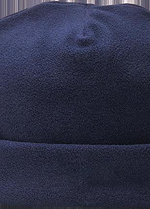 Флисовая шапка с подкладкой insulatex ha10 черный темно-синий