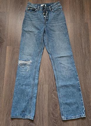 Джинсы прямые голубые h&m