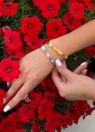 Cartier набір із двох браслетів із викрутками лимонне та біле золото / можна окремо