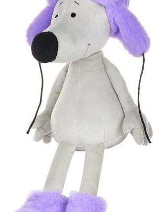Мишеня maxi toys носатик у хутряній шапці та валянках,23 см