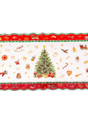 Блюдо новогоднее lefard christmas delight 30,5х11,5 см 985-208 фарфор