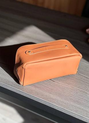 Косметичка женская дорожная для косметики черный коричневый белый пудровый and xl-1010