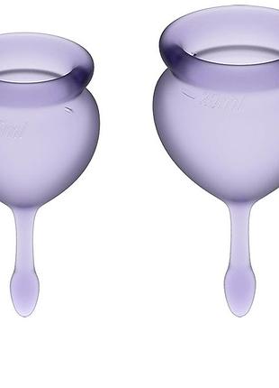 Набір менструальних чаш satisfyer feel good violet