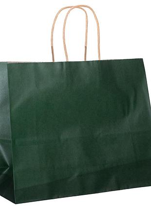 Набор подарочных крафтовых пакетов из бумаги 12 (шт) красивые пакеты для подарков 31×12×25 (см) зеленый hp-10359-2gr