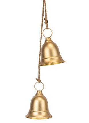 Колокольчики металлические 2 шт. 14х10 см 16034-013 золотой