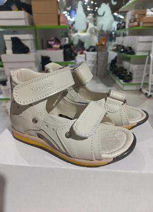 💛дитячі ортопедичні босоніжки, натуральна шкіра, розмір 23