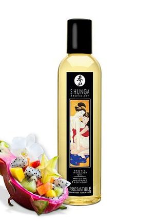 Массажное масло shunga erotic massage oil с ароматом азиатских фруктов 250мл
