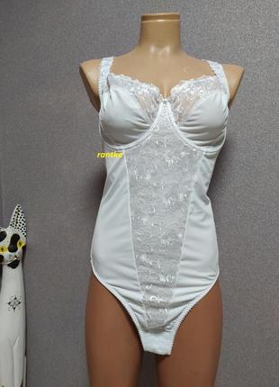 40c 90c esmara lingerie білий комбідрес/затяжка/коригувальний боді1 фото