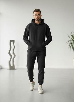 Спортивный костюм мужской / черный спортивный костюм мужской / теплый костюм мужской / серый спортивный костюм> мужской костюм флисовый
