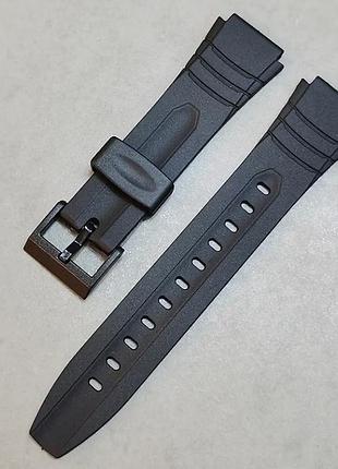 Полімерний ремінець для годинника casio 18 мм