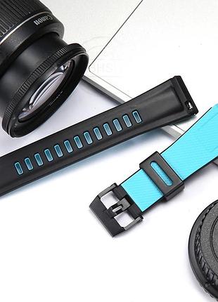 Ремешок для часов casio ga-2000 / prg-600 / prg-650y / prw-6600y голубой