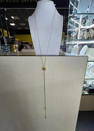 Селін підвіска позолота / довгий ланцюжок із кулоном