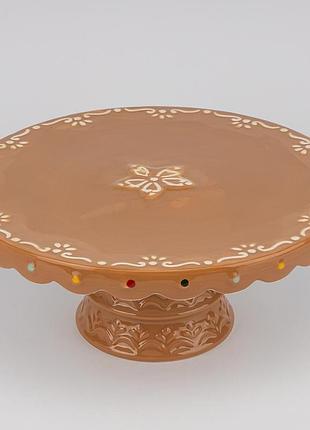 Подставка для торта новогодний пряник 25.5 см 6036-001