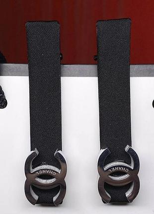 Черные маленькие заколочки "крокодильчики" с логотипом / заколки защипы с логотипом черные