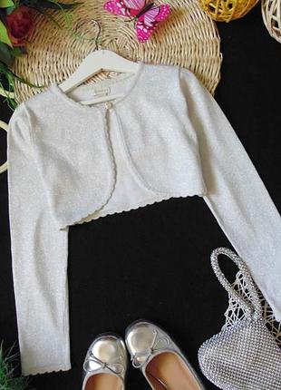 9-10р.святкове сріблясте болеро monsoon