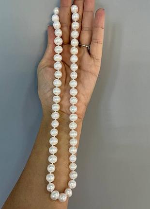 Бусы натуральный морской жемчуг 45 см