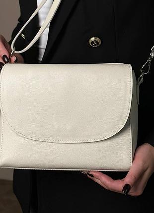 Жіноча шкіряна сумочка, стильна сумка з натуральної шкіри, маленька чорна сумка на плечі