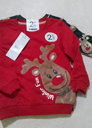 Теплий світшот з оленем pepco 
світшот червоний з оленем pepco