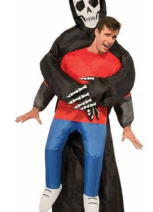 Надувной костюм скелета на хэллоуин faucheuse, amazon, германия