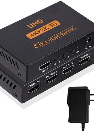 Сплиттер hdmi на 4 порта 1 вход, 4к2k