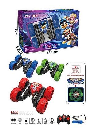 Машина на радиоуправлении 6627-2 3 цвета, переворачиваешь, аккумулятор 3.7v, пульт 2.4 ghz, звук,