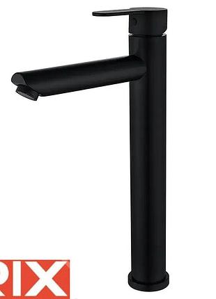 Смеситель для умывальника rix dax (chr-001-a) high black, sus304 из нержавеющей стали