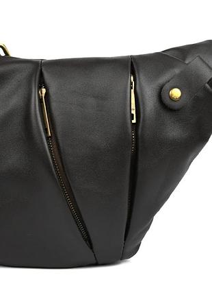 Мужская сумка-слинг через плечо для левши tarwa gc-6405-3md коричневая