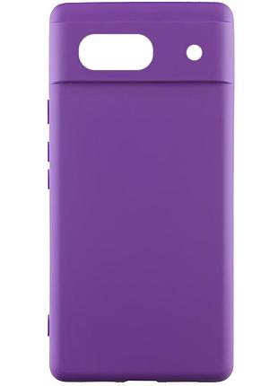 Чохол silicone cover lakshmi (a) для google pixel 7a фіолетовий / purple, силікон
