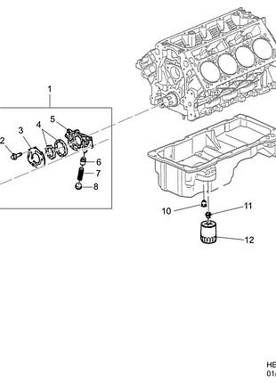 Фильтр масляный gm 4.8/5.3/6.0/6.2l, 89017524