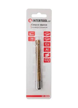 Сверло-фреза intertool 8 x 98 мм (sd-5808) 4