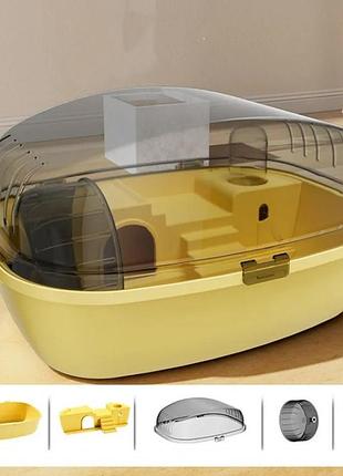 Коетка для хом'яка + поїлка+ колесо+ будиночок