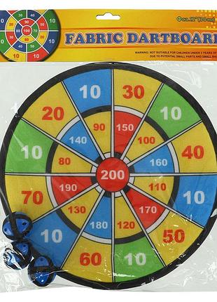 Дартс на липучке 6 мячей и мишень velcro dartboard baili 30cм