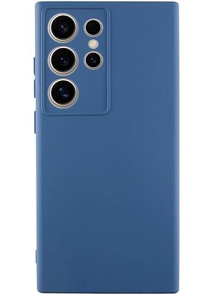 Чохол silicone cover lakshmi full camera (a) для samsung galaxy s24 ultra синій / navy blue