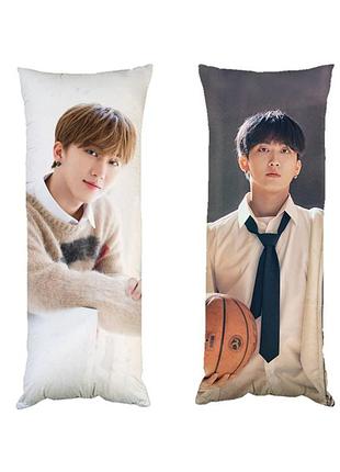 Дакимакура чан бин стрэй кидс stray kids подушка обнимашка двухсторонняя 40х100 см (dk0298)