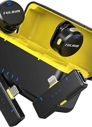 Бездротовий мікрофон fulaim x3 із зарядним чохлом 32h для iphone/android/пк, amazon, німеччина