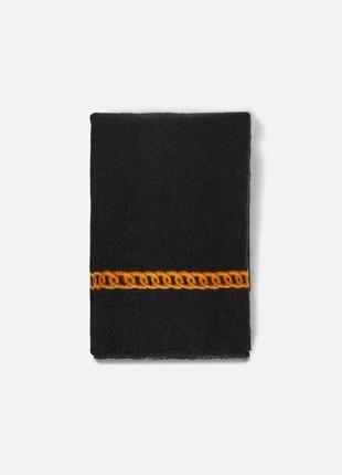 Большой шарф с цепью,палантин, zara