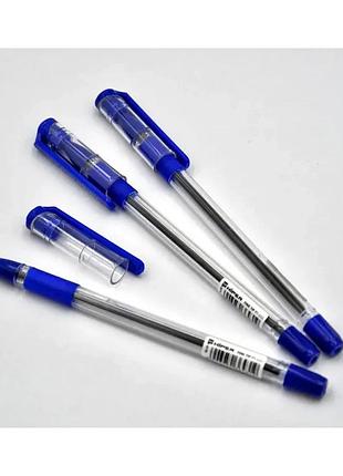 Ручка синя масляна hiper fine tip 0.7 мм ho-111
