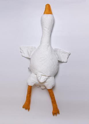 М'яка іграшка-подушка з пледом усередині гусак-обіймусь 135 (см) іграшка плед 3 в 1 дитячий плюшевий плед білий 520-6w