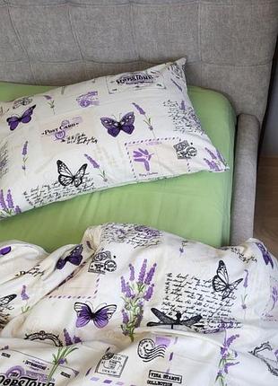 Комплект листівка/салатовий фланель комфорт текстиль сімейний