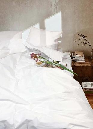 Постельное белье ранфорс белый viluta