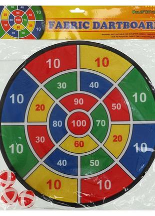 Дартс на липучке 6 мячей и мишень velcro dartboard baili 30cм 370