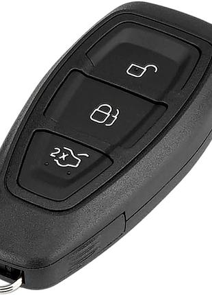 Ключ зажигания чип 4d83 kr55wk48801 3 кнопки hu101 для ford focus fiesta заготовка брелка