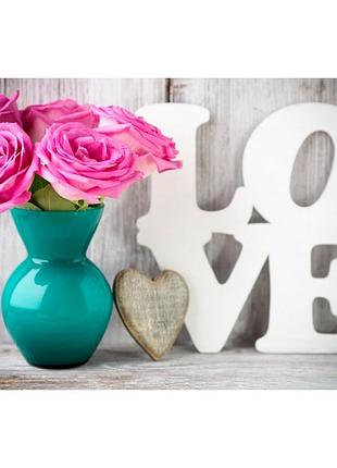 Алмазна мозаїка "love" heg87049 30х40 см