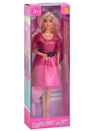 Детская кукла "вечерняя красавица" defa 8226(pink) расческа