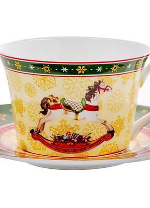 Набор чайный 2 предмета лошадка christmas collection lefard 180 мл 986-142