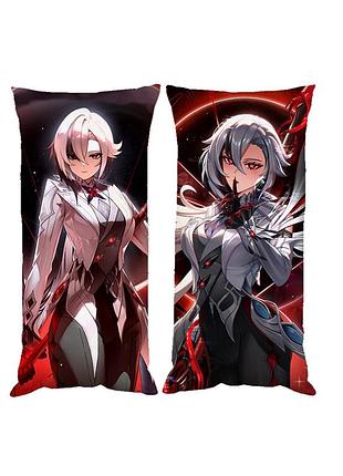 Наволочка чехол для подушки арлекино геншин импакт genshin impact двухсторонняя 30х50 см (pp0731_50)