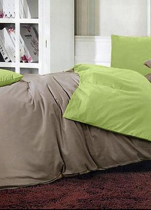 Постельное белье бязь салатово-капучино