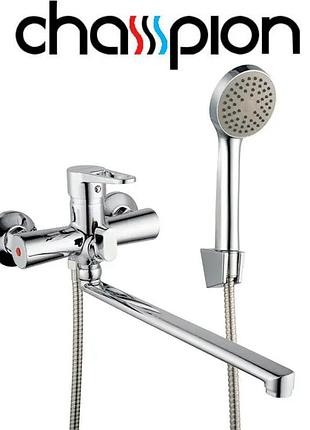 Смеситель для ванны длинный нос champion pud-006-045 euro