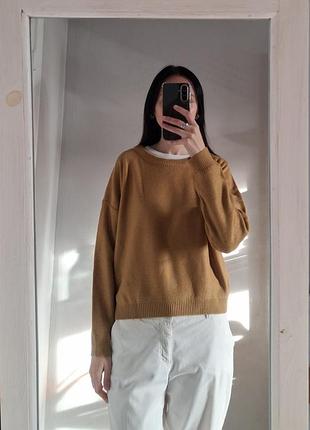 Женский свитер джемпер с круглой горловиной