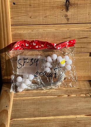 Гирлянда провод на батарейках 3 метра шарики and sf-34 код 2007